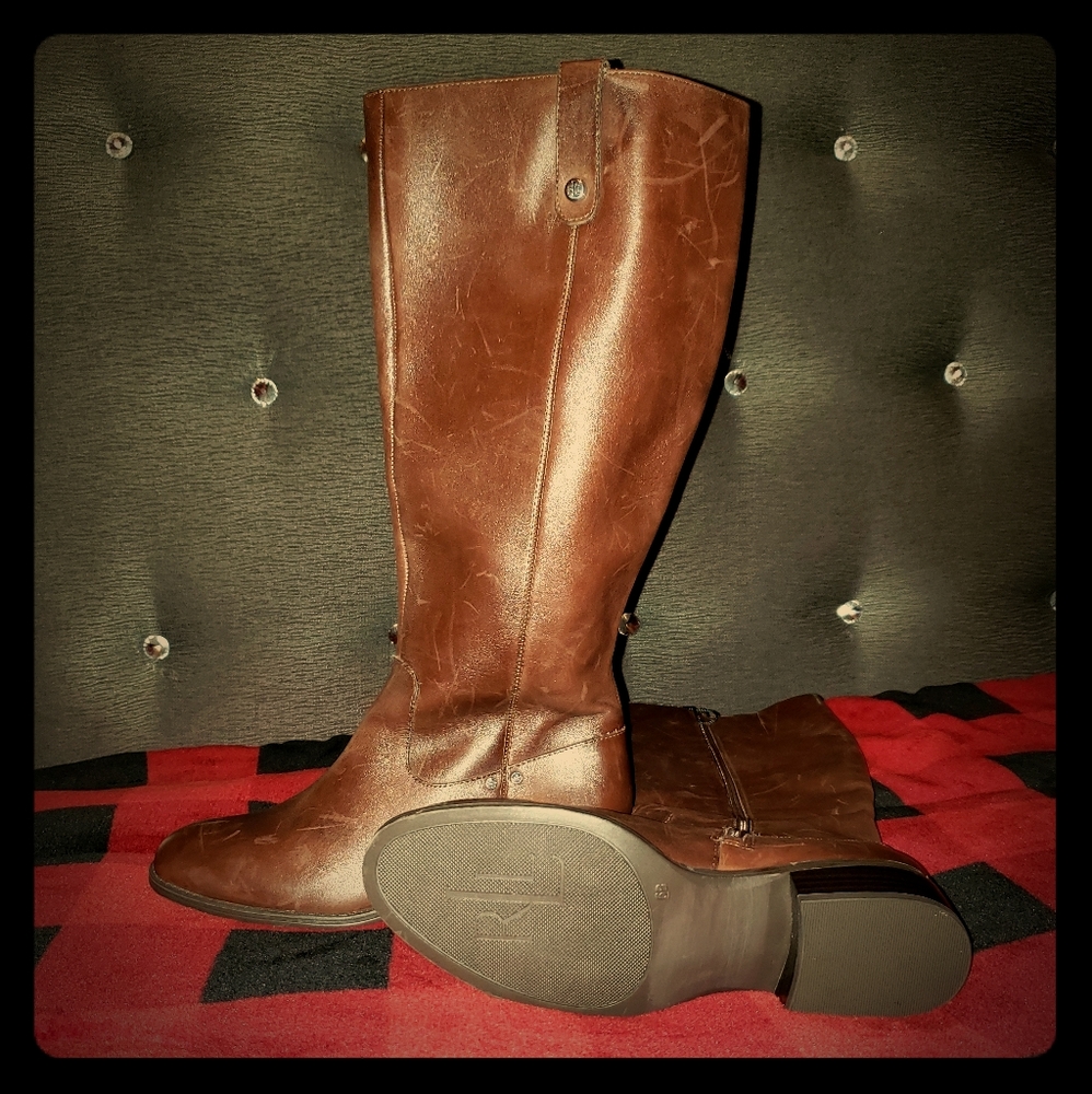 Brown leather Masika Lauren by Ralph Lauren